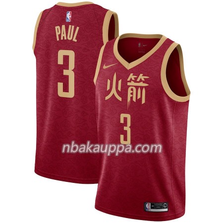 Houston Rockets Chris Paul 3 2018-19 Nike City Edition Punainen Pelipaidat Swingman - Miesten